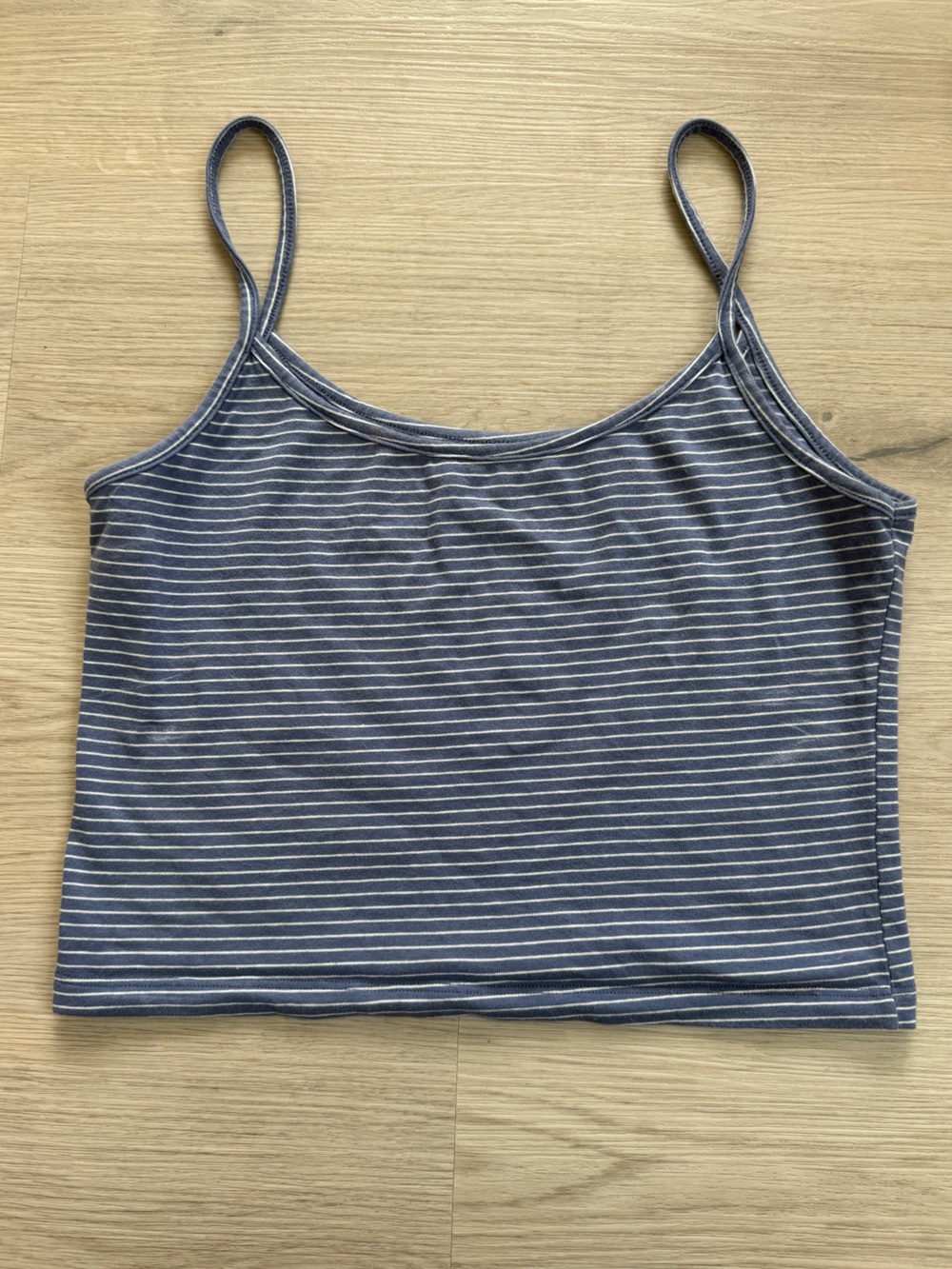 Brandy Melville Blue & White Striped Spaghetti Strap Camisole